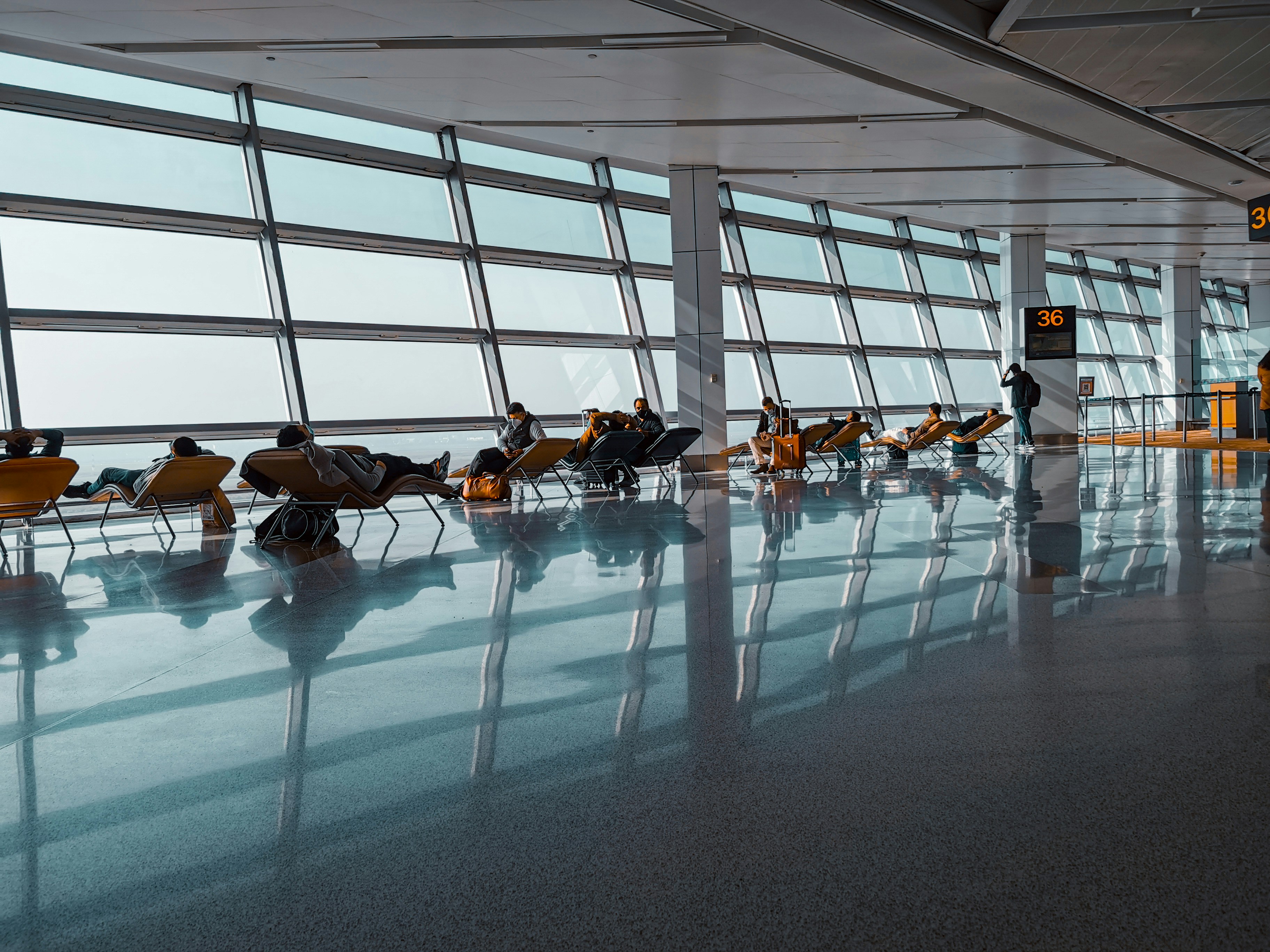 Travelers at airport